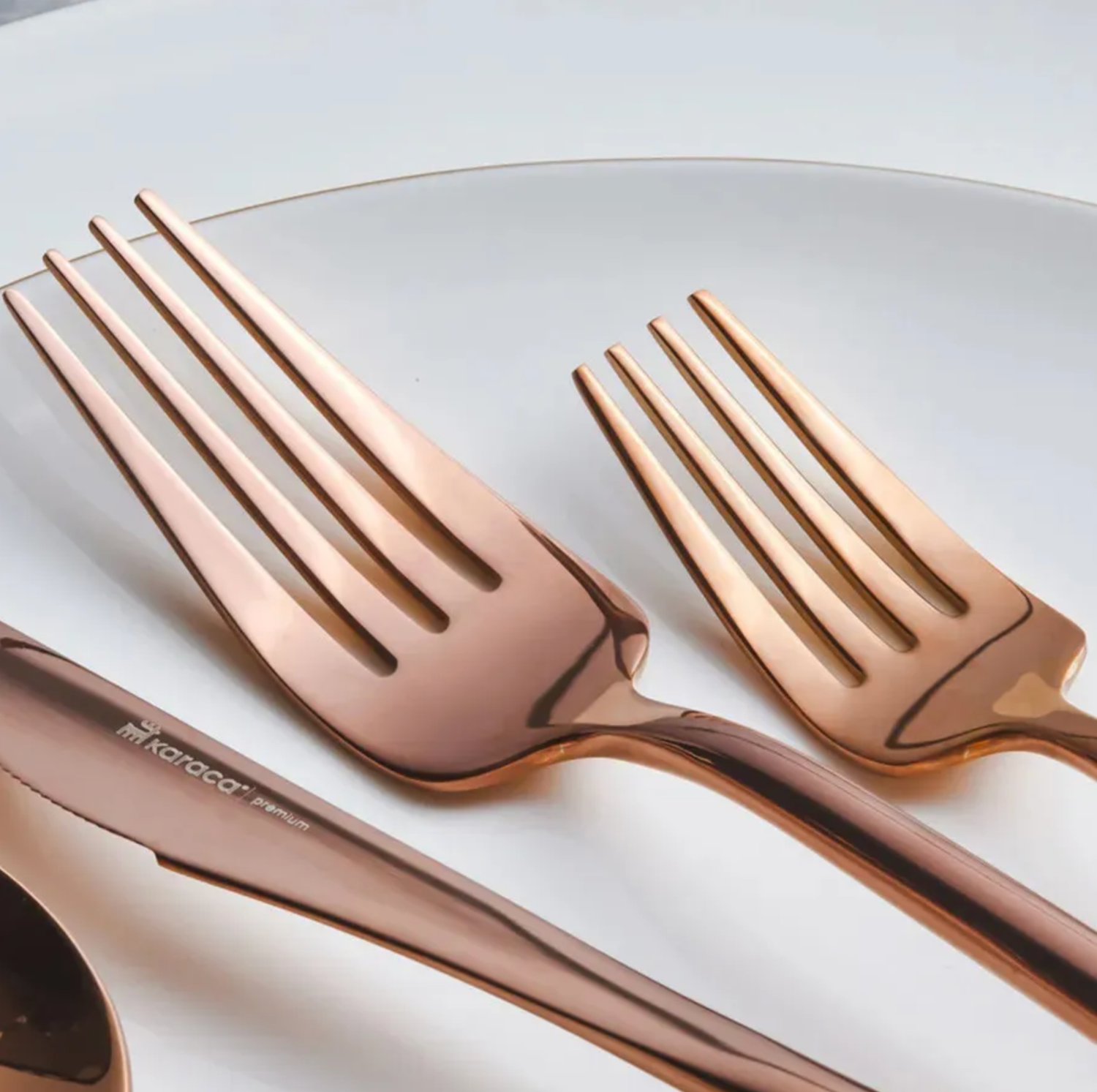 Karaca Jupiter Matte Rosegold Cutlery Set, 30 Pieces