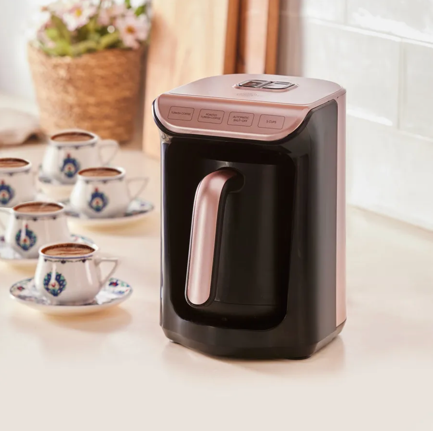 Karaca Hatir Roasted Turkish Coffee Machine, Roseberry, 535W