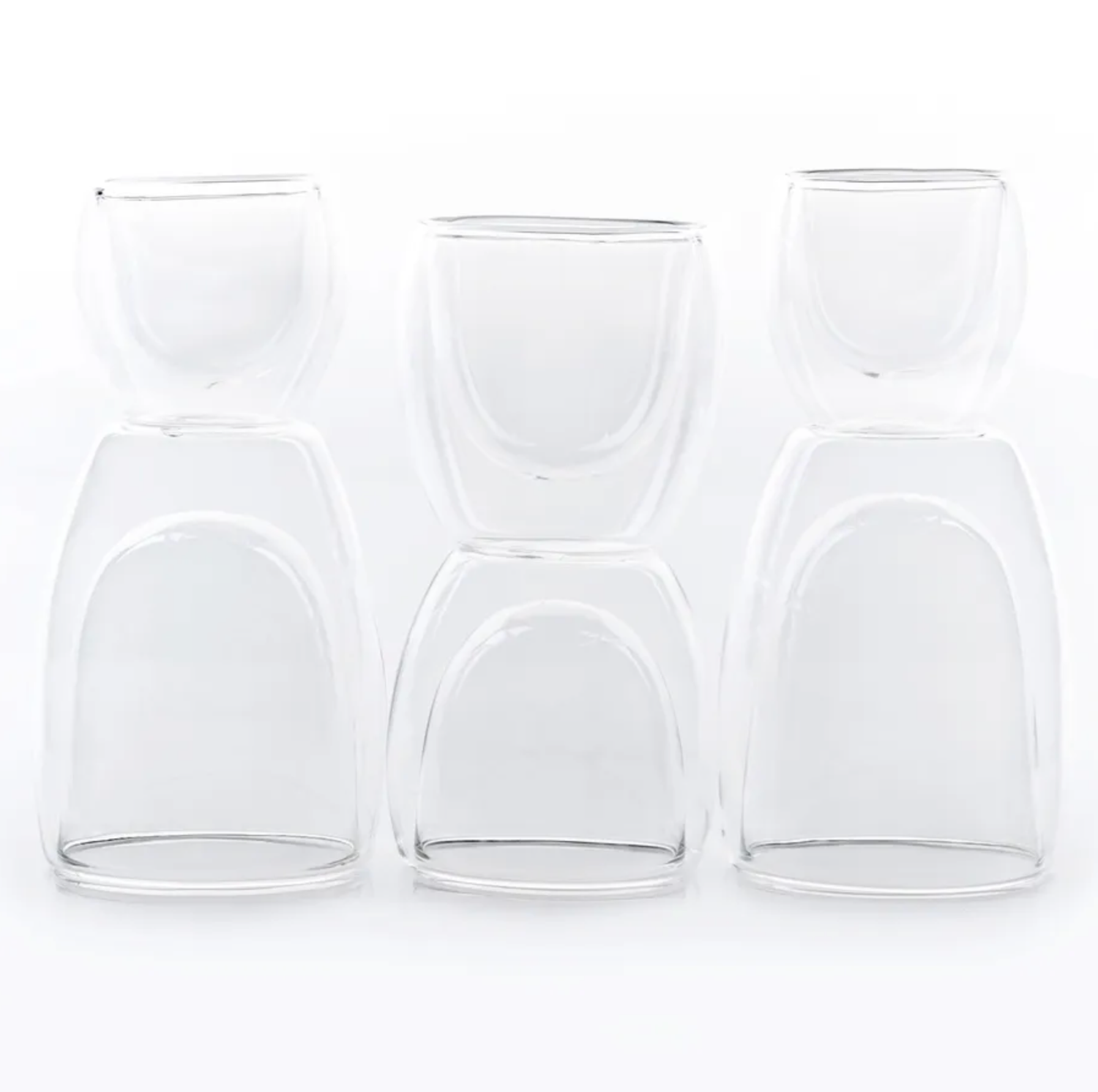 Karaca Double Wall Borosilicate Glass Cup Set Of 6