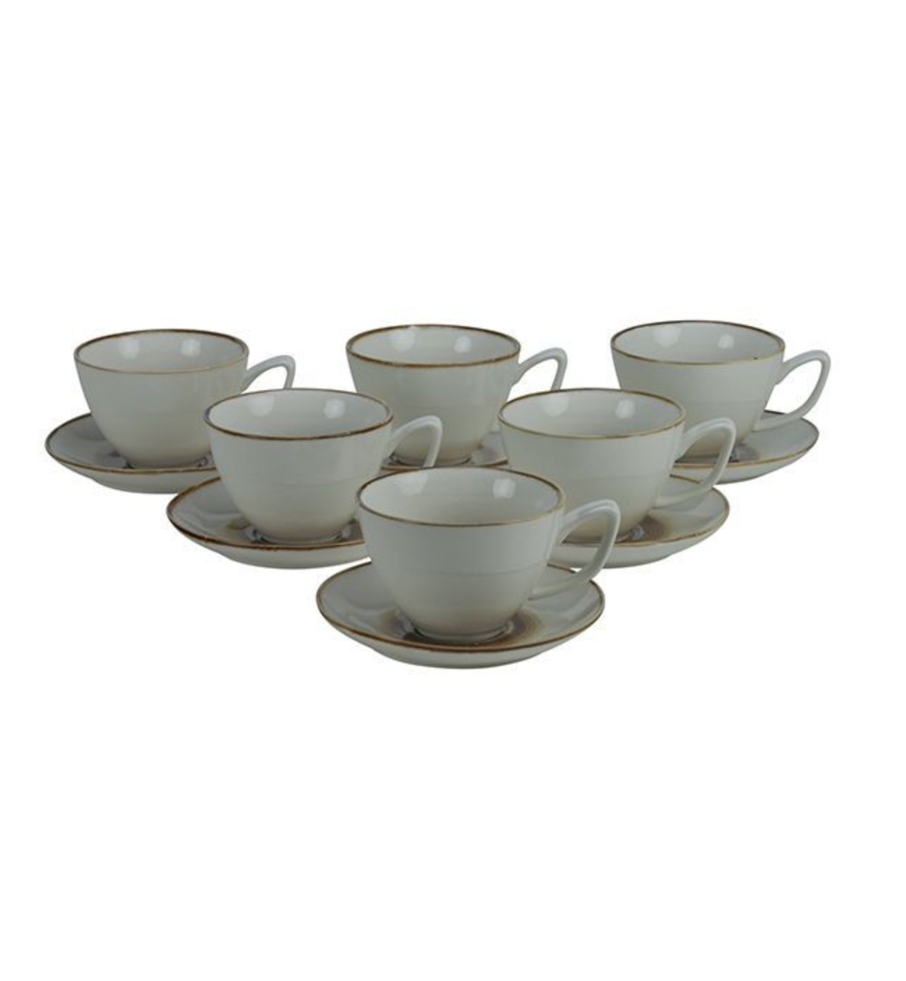 Bricard Amiens Espresso Set | Brown 12 Piece