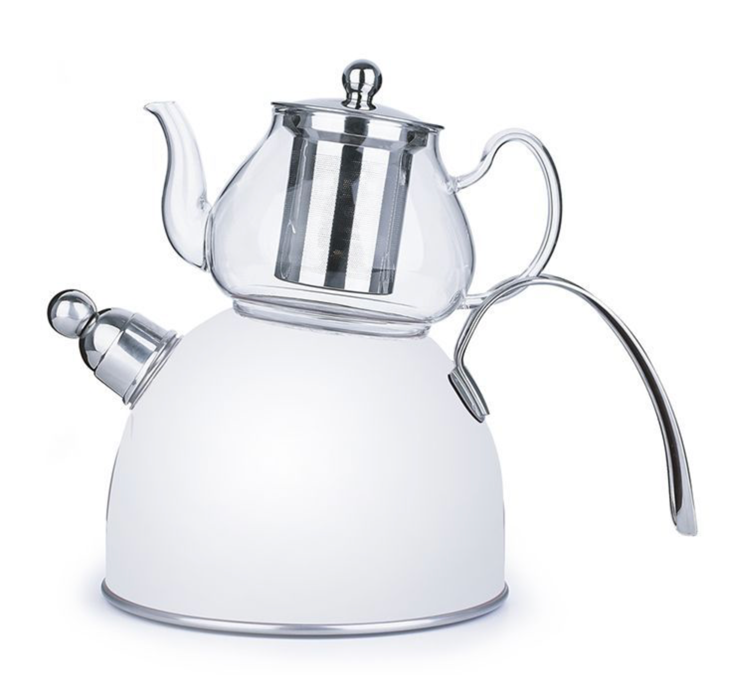 Ferevo Djena Teapot set 0.8/2.5 L WHITE