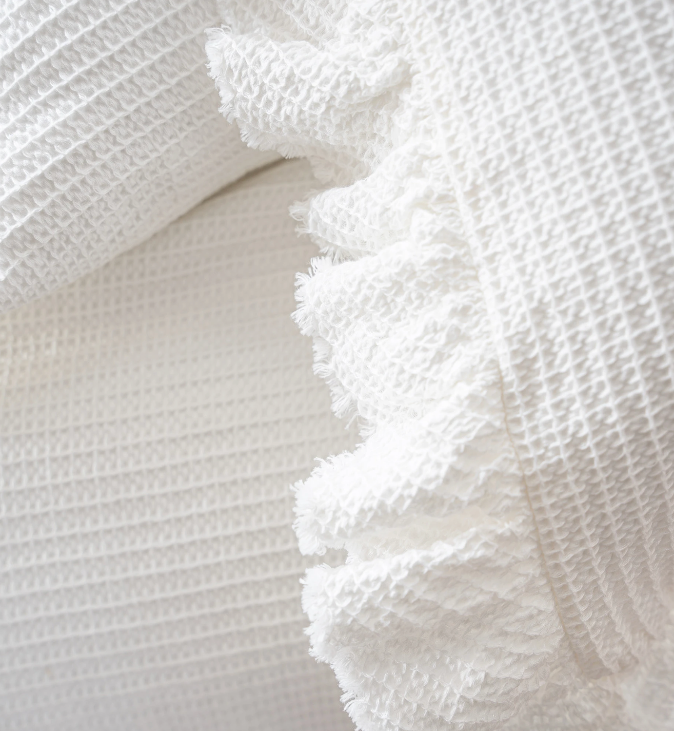 Ecocotton Dina Tweepersoons sprei Set 100% Organisch Katoen Crème 240X260cm