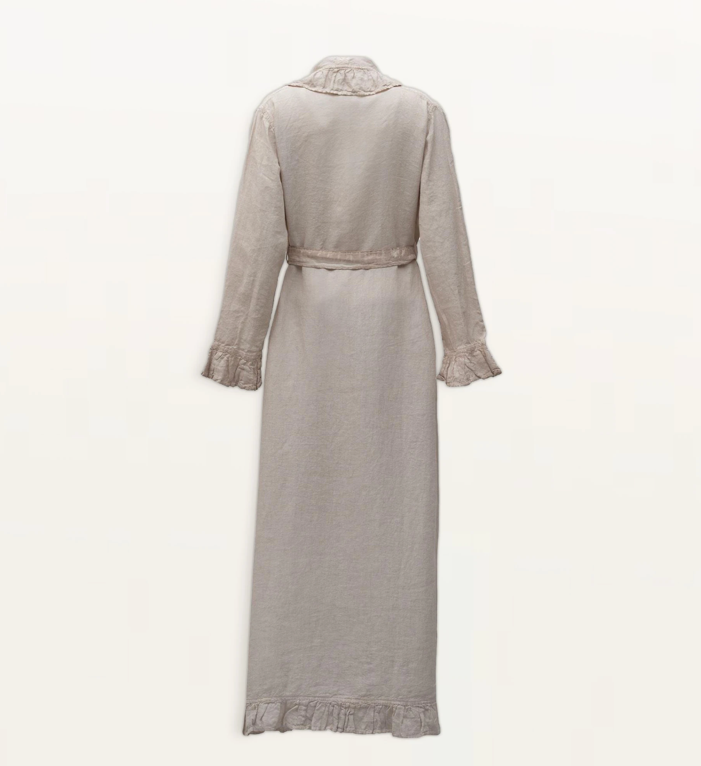 Ecocotton Miranda ladies dressing gown 100% linen Beige