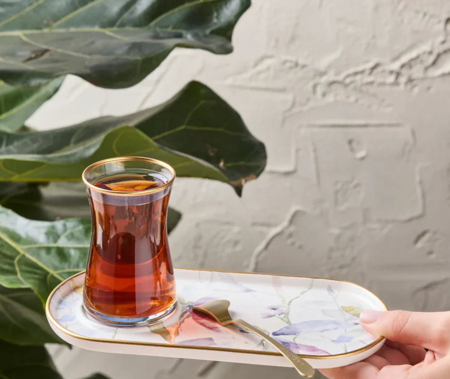 Karaca madeira 12-piece tea set for 6 persons