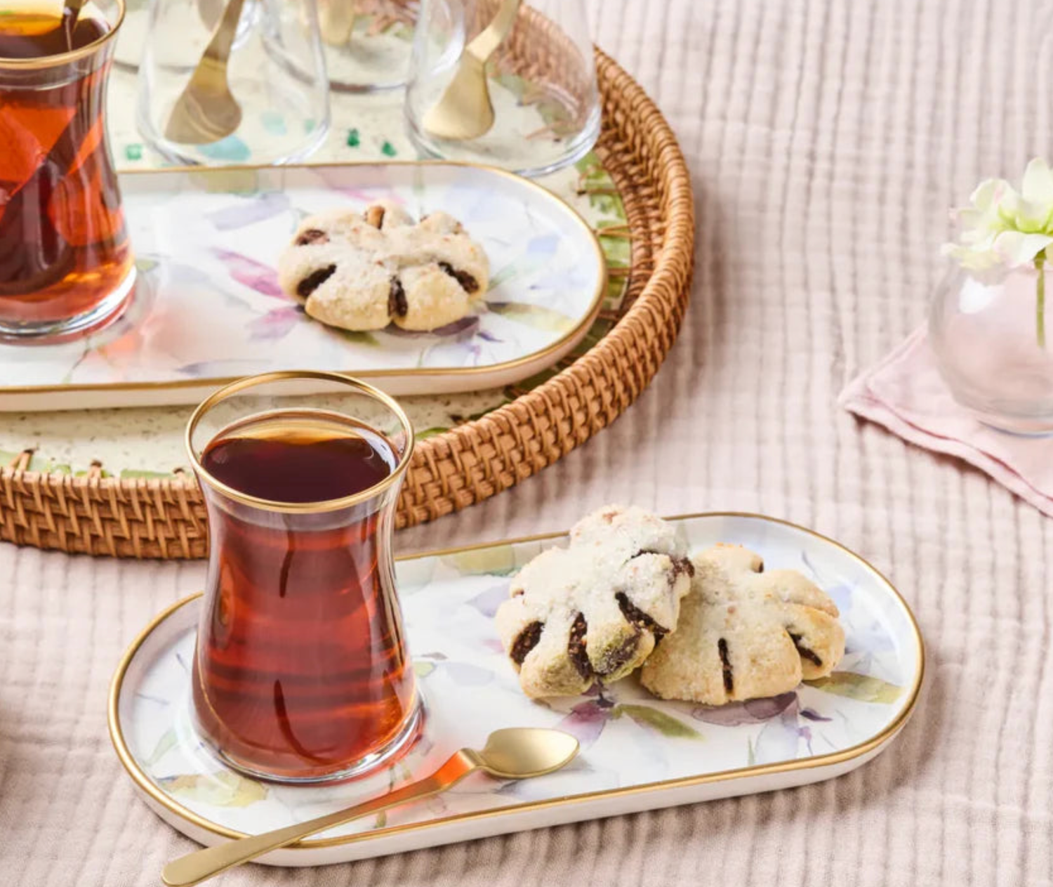 Karaca madeira 12-piece tea set for 6 persons