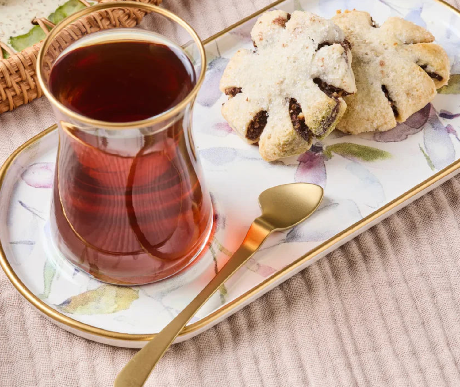 Karaca madeira 12-piece tea set for 6 persons