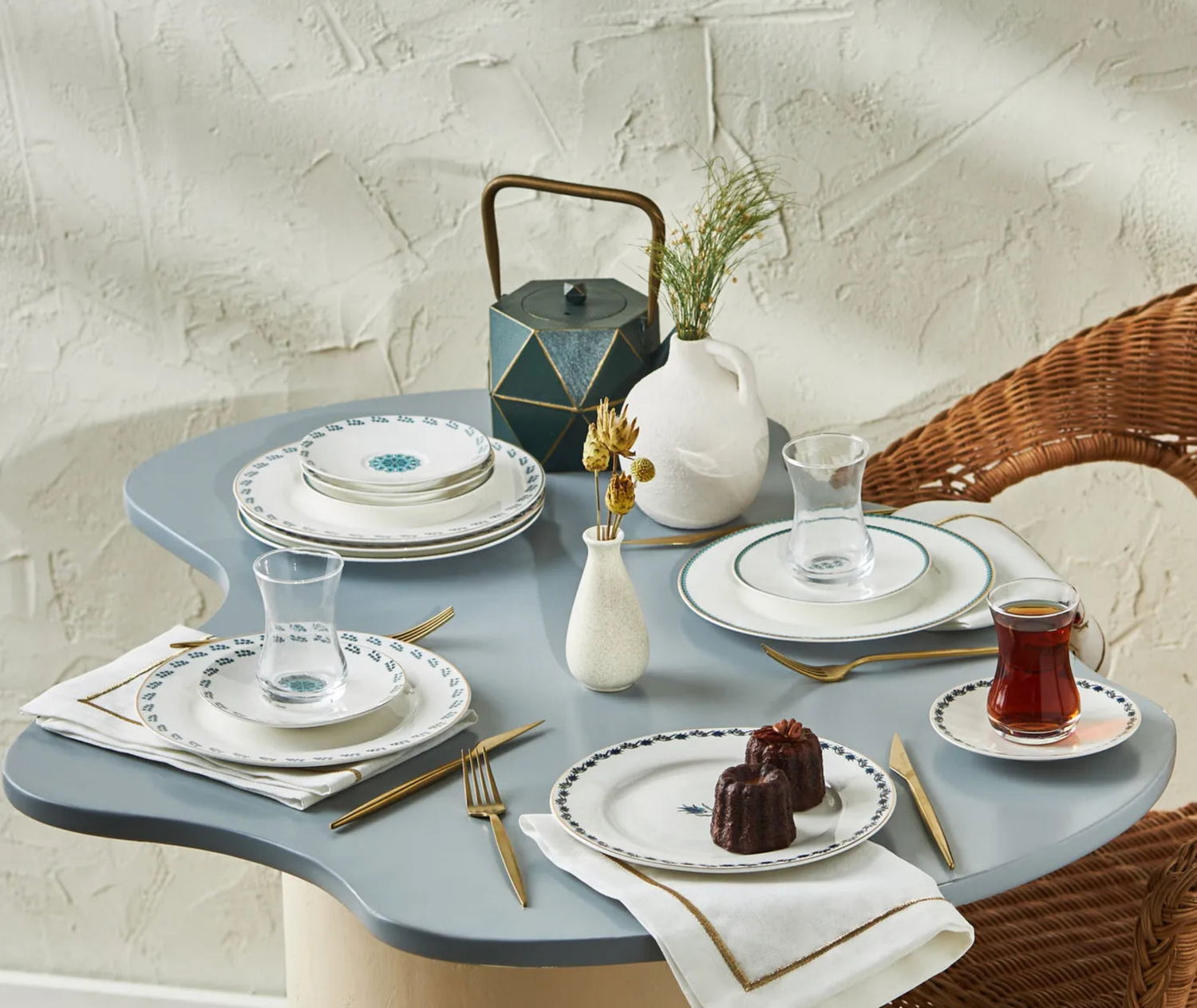 Karaca İznik 6 Persoons Taartset, 18 Stuks