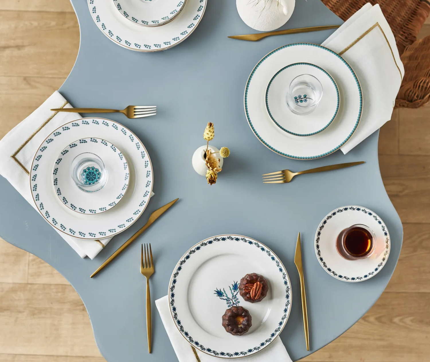 Karaca İznik 6 Persoons Taartset, 18 Stuks