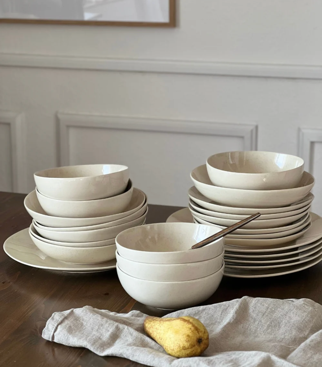 Soho 24-piece dinnerware set for 6 persons | beige