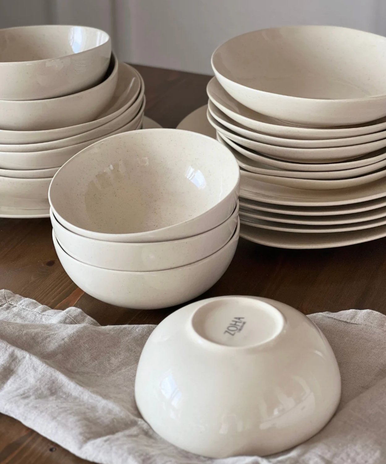 Soho 24-piece dinnerware set for 6 persons | beige