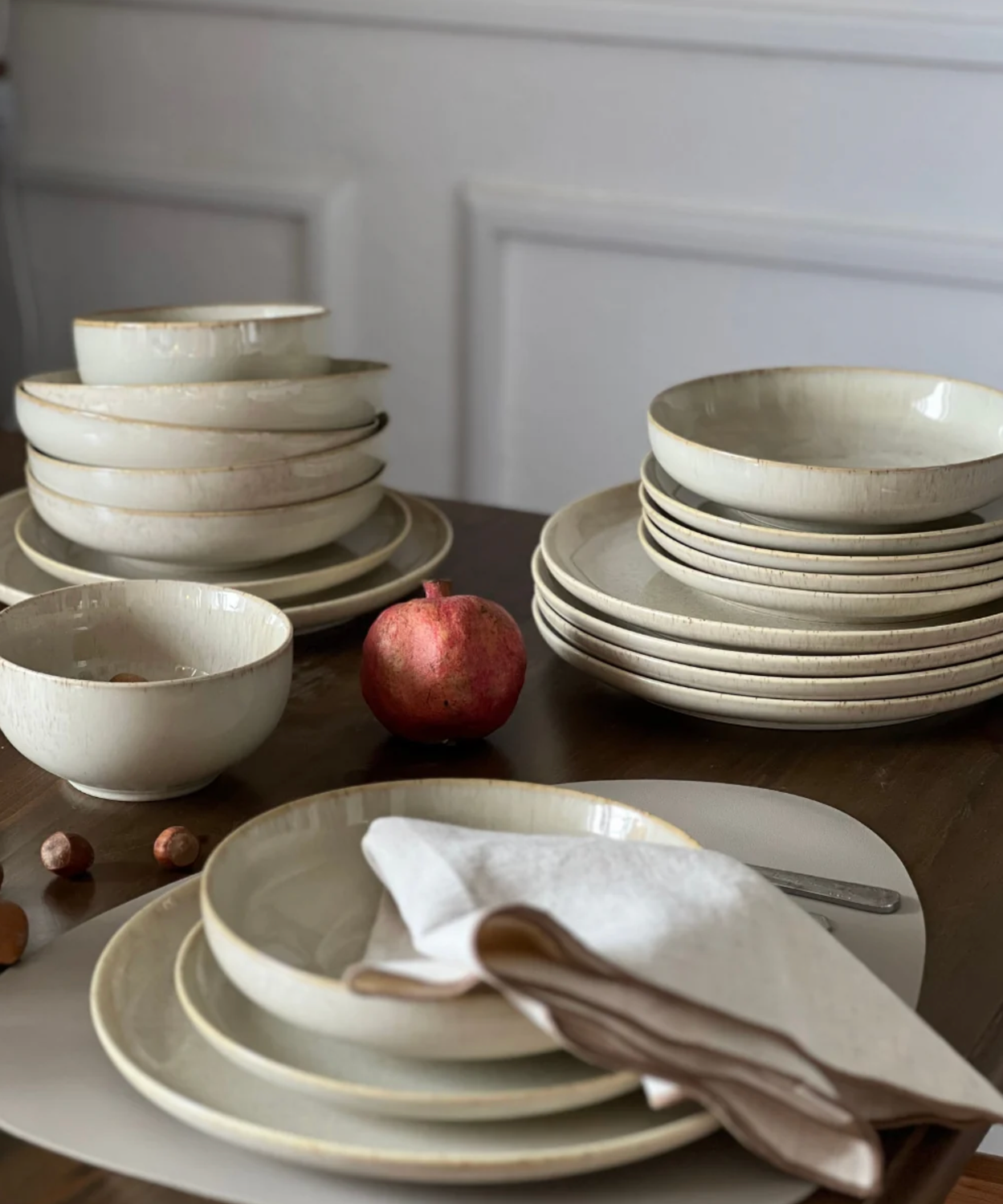 Ria 24-piece dinnerware set for 6 persons | beige