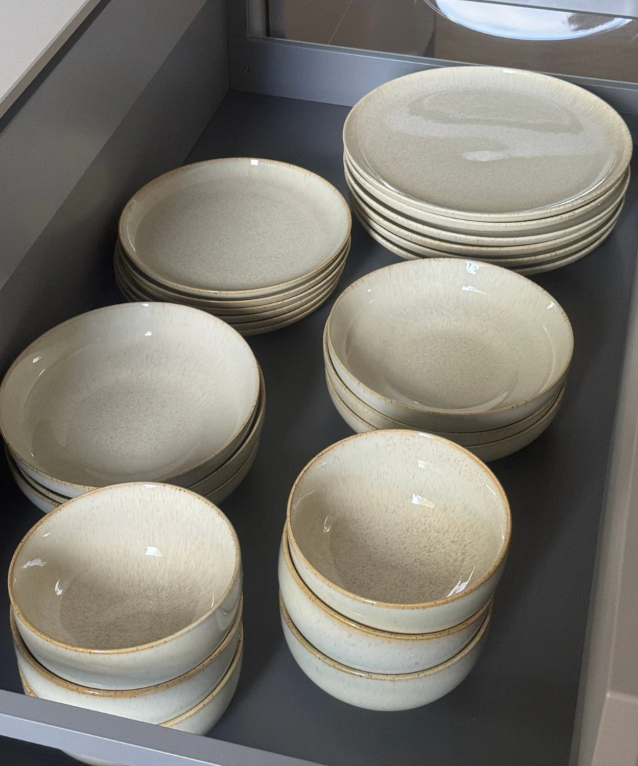 Ria 24-piece dinnerware set for 6 persons | beige