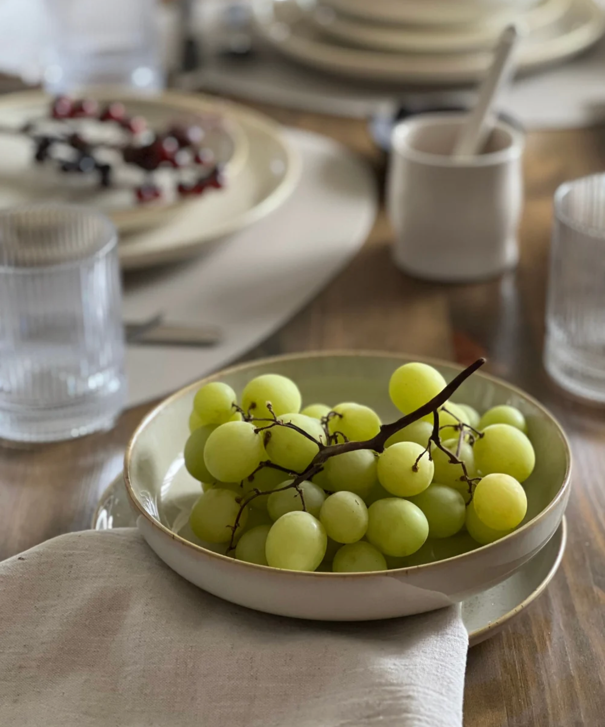 Ria 24-piece dinnerware set for 6 persons | beige