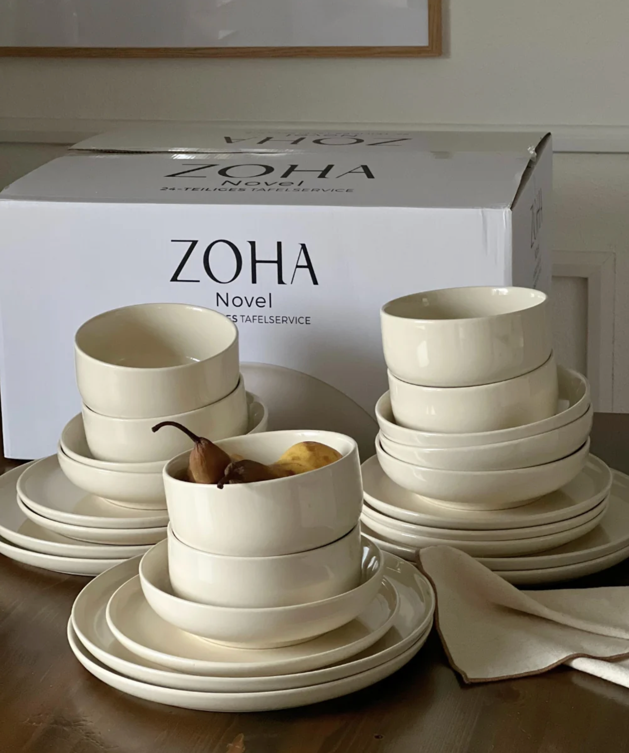 Novel 24-delig serviesset voor 6 personen | beige