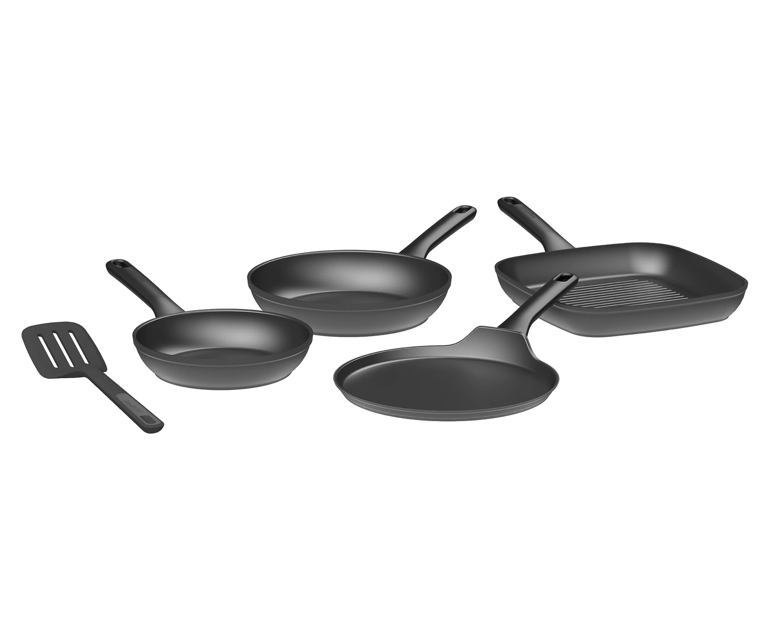 Berghoff DiNA 4-piece pan set non-stick Helix with spatula