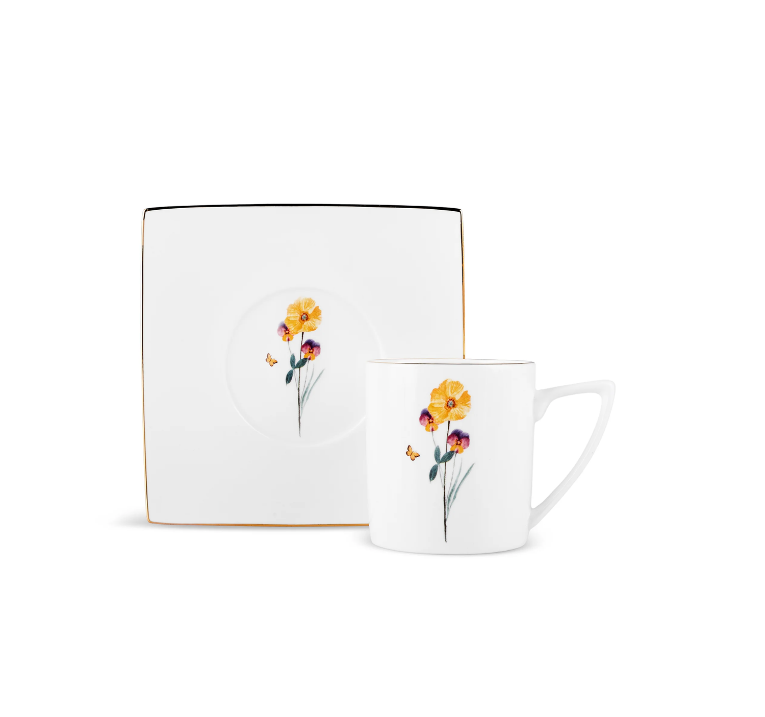 Karaca Valencia 6 Person Thee Cup Set 190 Ml