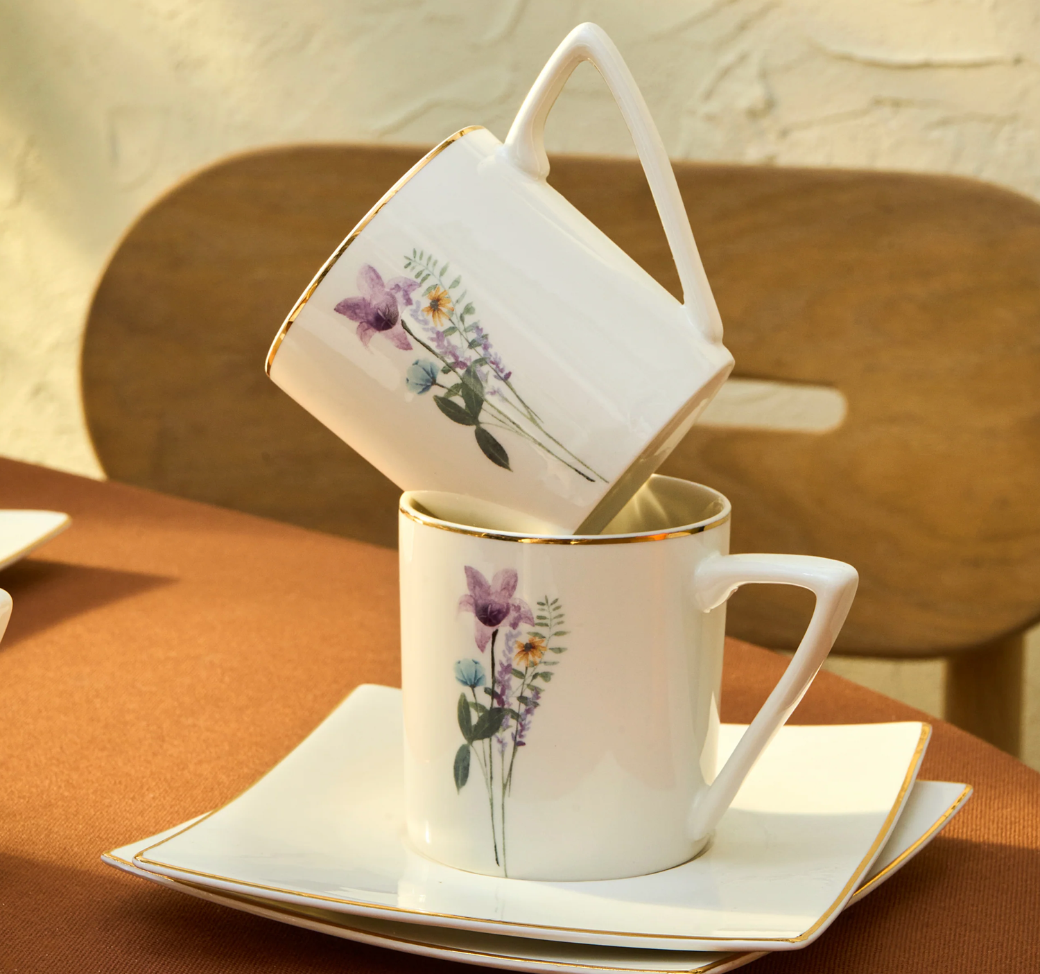 Karaca Valencia 6 Person Thee Cup Set 190 Ml