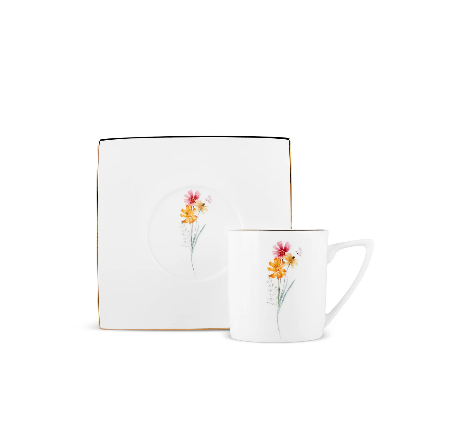 Karaca Valencia 6 Person Thee Cup Set 190 Ml
