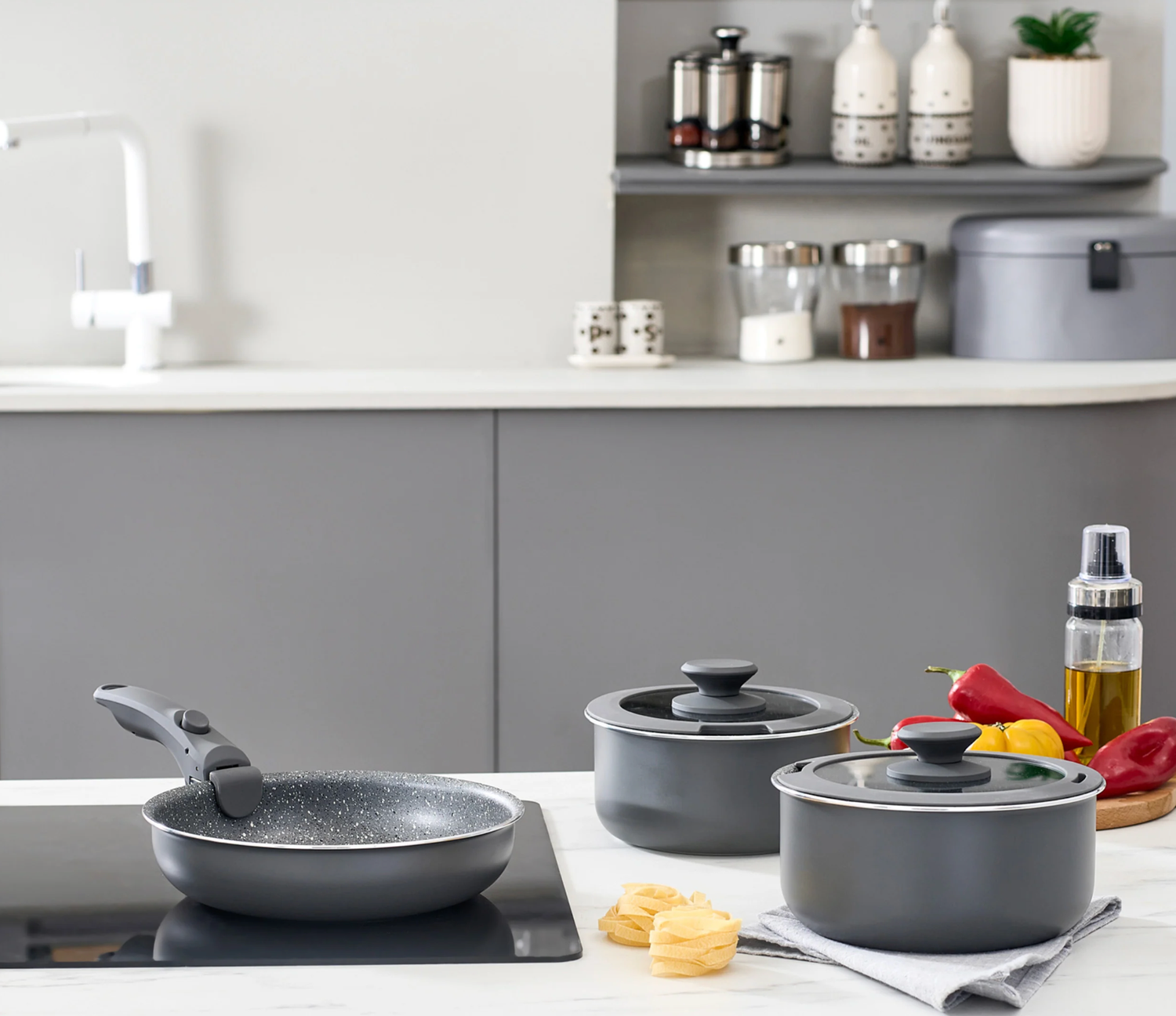 Karaca Comfort 6-Piece Non-Stick Induction Cookware Set
