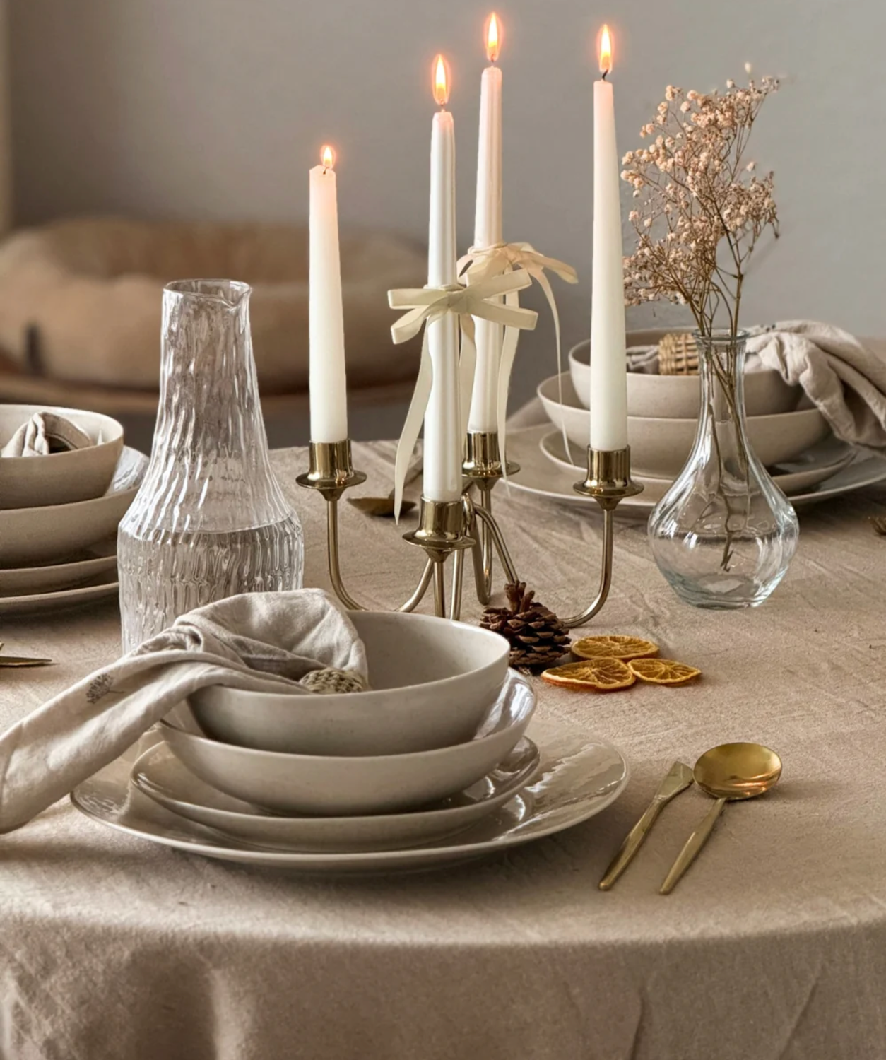 Salin&#39;s Home special set NO.2( Dinnerware set + Cutlery set + glass set)