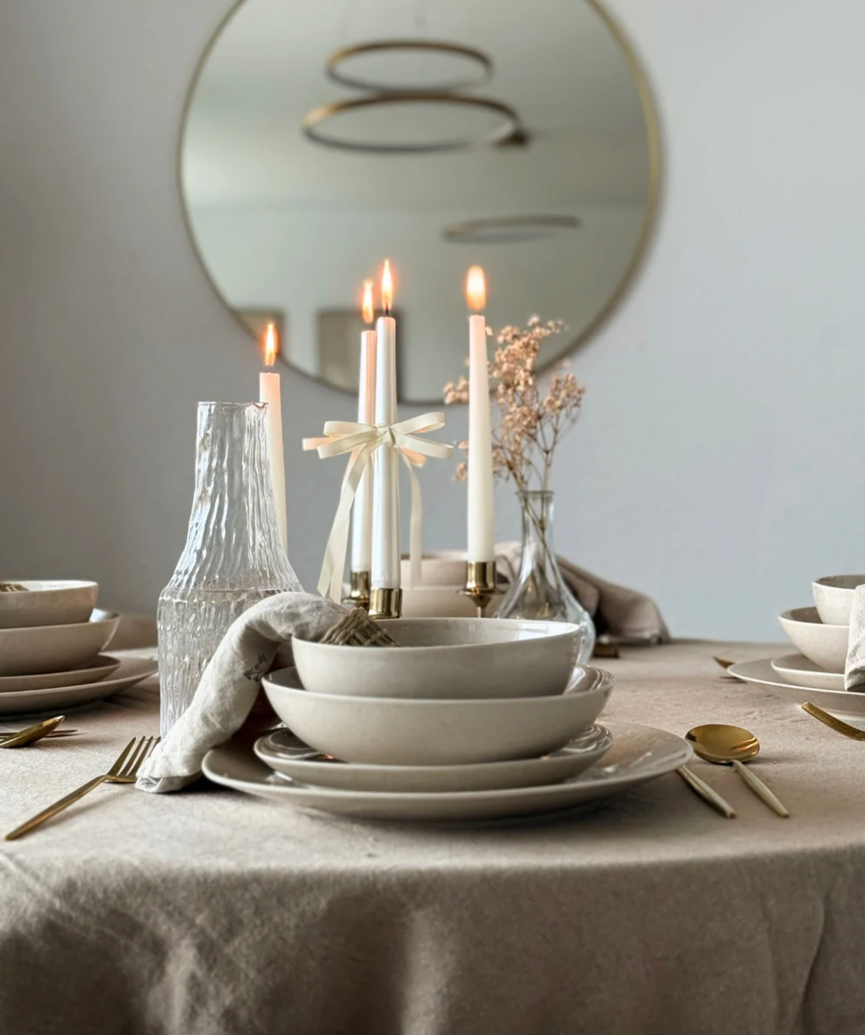 Salin&#39;s Home special set NO.2( Dinnerware set + Cutlery set + glass set)