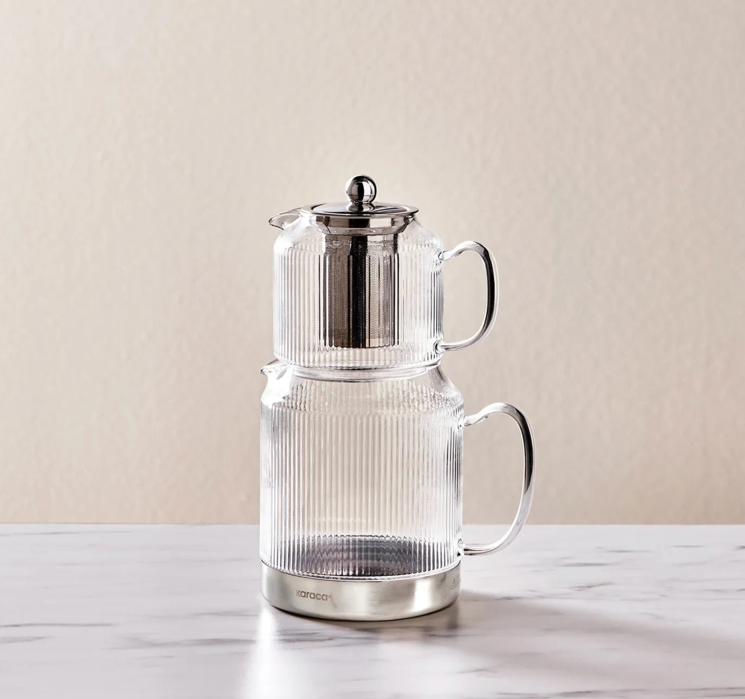 Theepot en Glazen Set