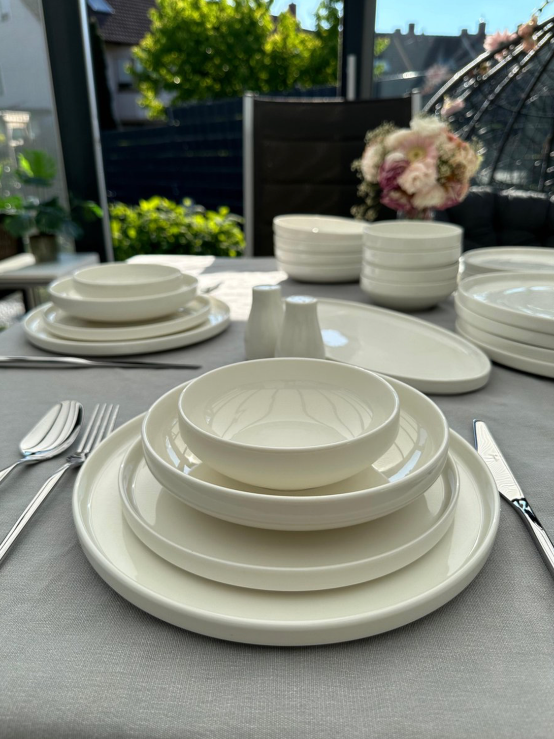 Bricard Lunel dinnerware set for 6-person | white | 27-piece
