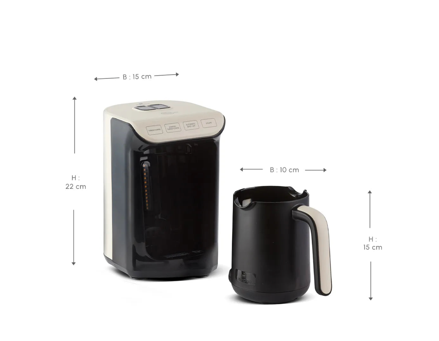 Karaca Hatır Köz Turkish Coffee Machine Cream
