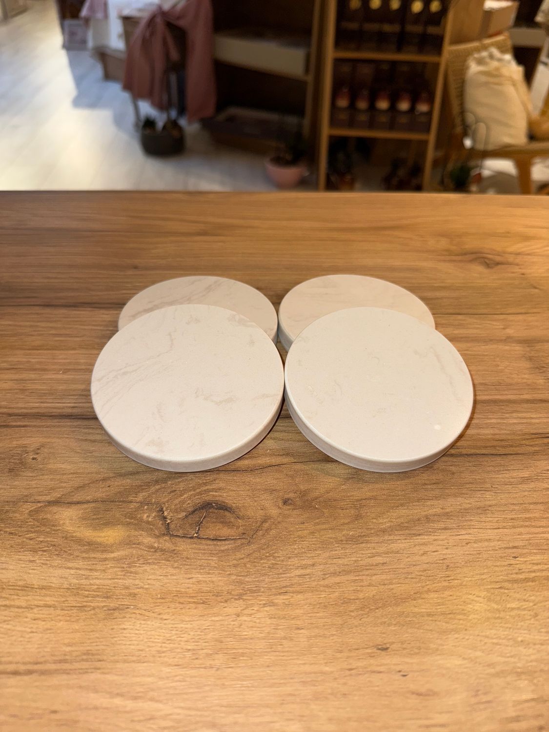Marble coasters |4 Pieces White