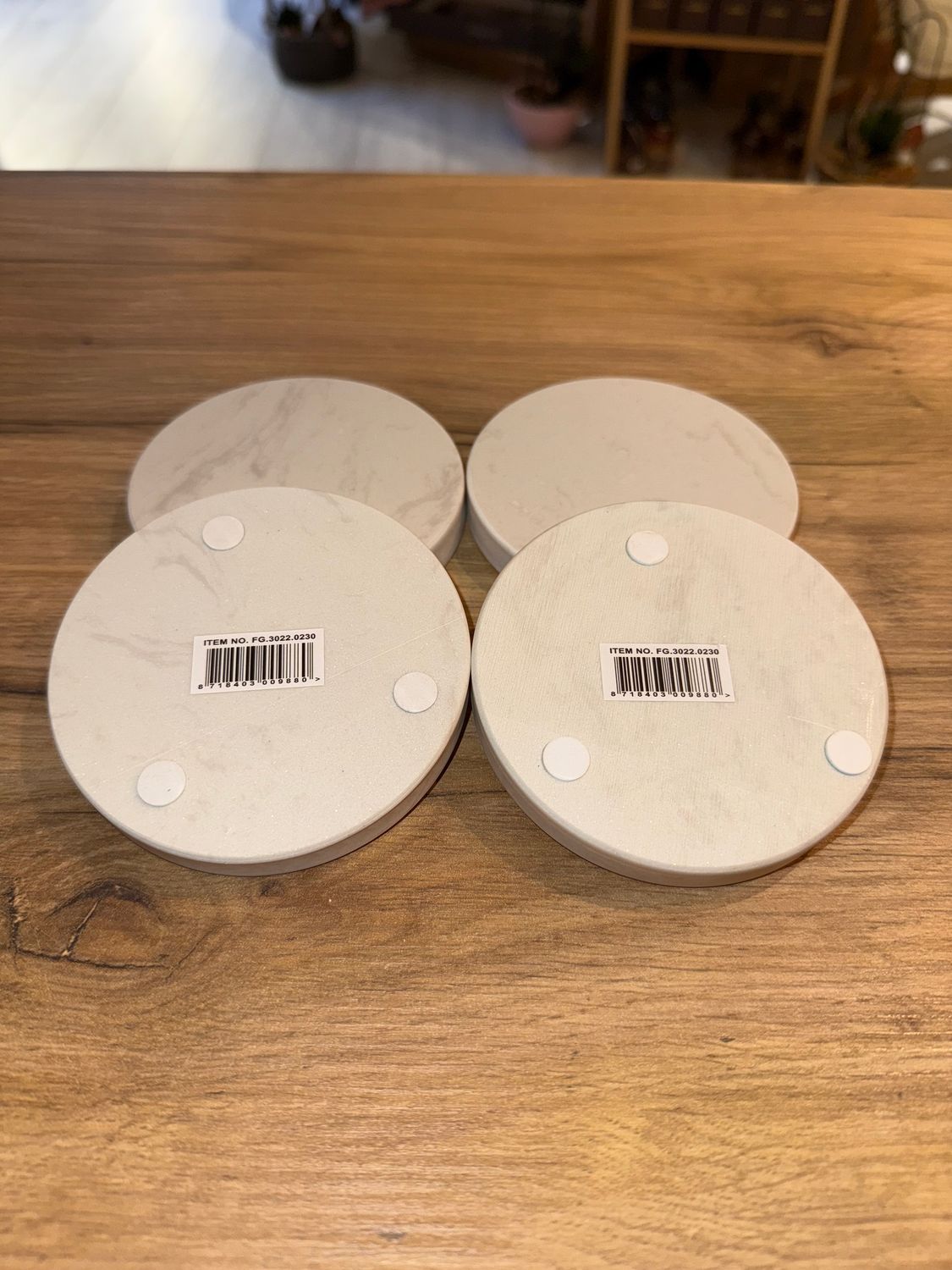 Marble coasters |4 Pieces White