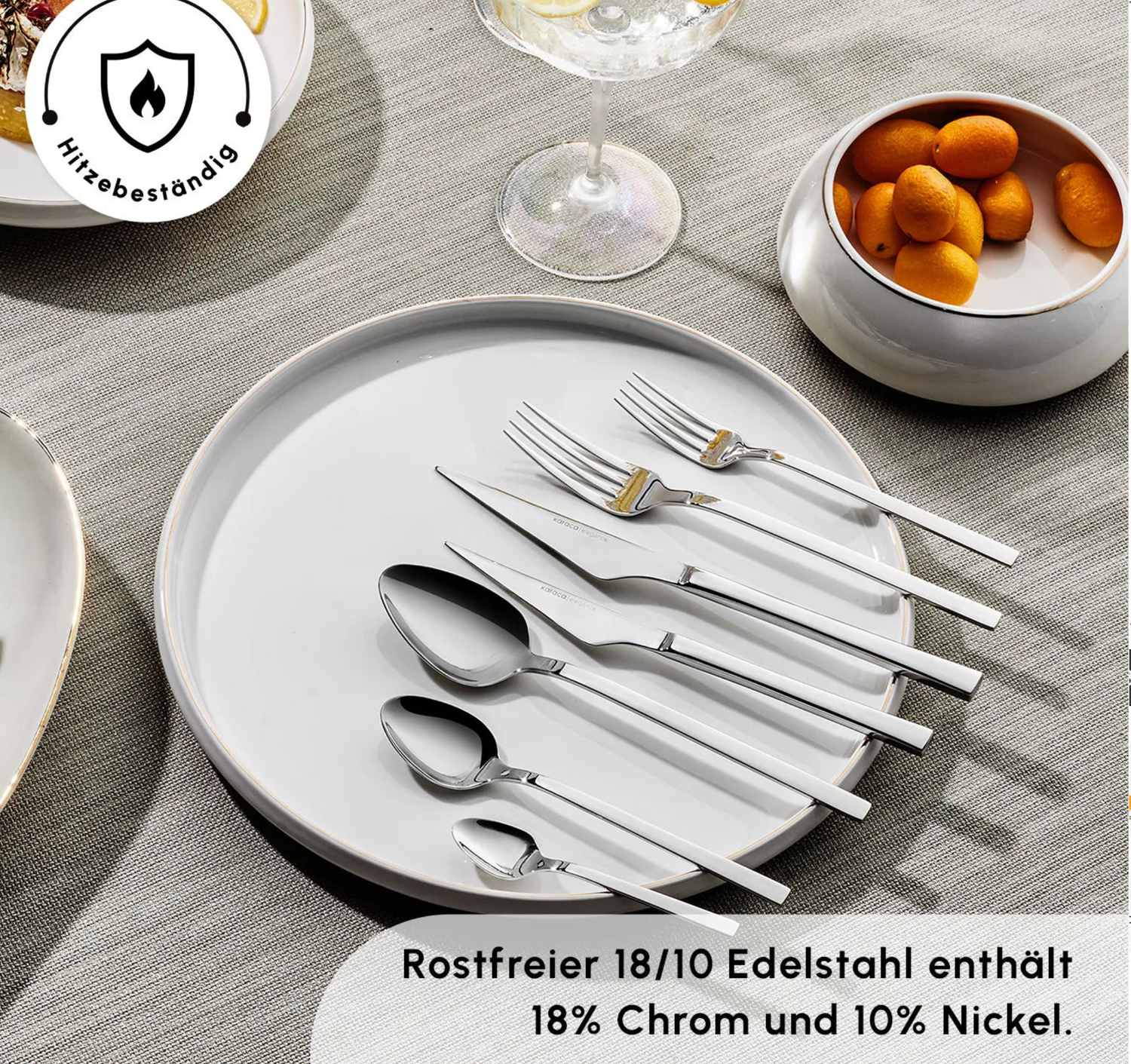 Karaca Sedir Elegance 12-persoons bestekset, 84 delig