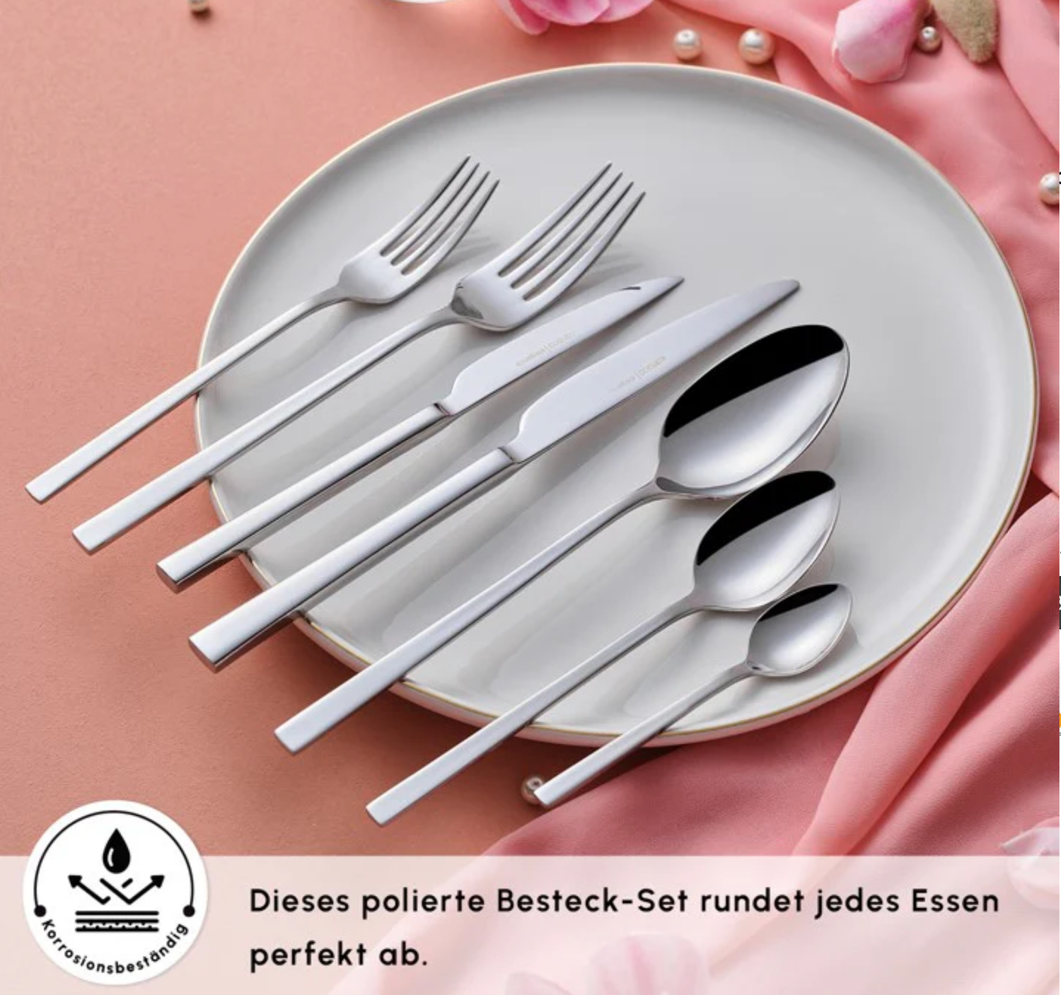 Karaca Serenity Elegance 12-persoons 84-delig bestekset