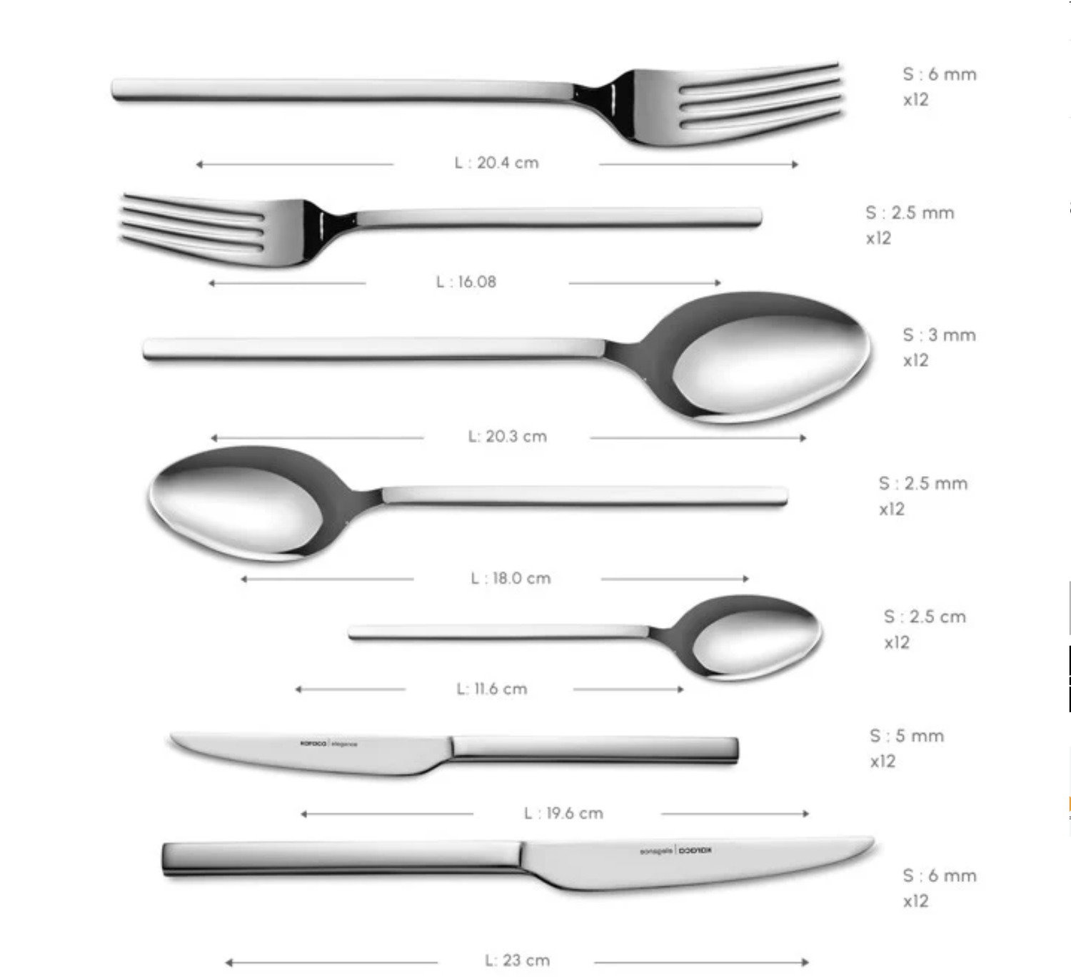Karaca Pallas Elegance 12-persoons 84-delig bestek