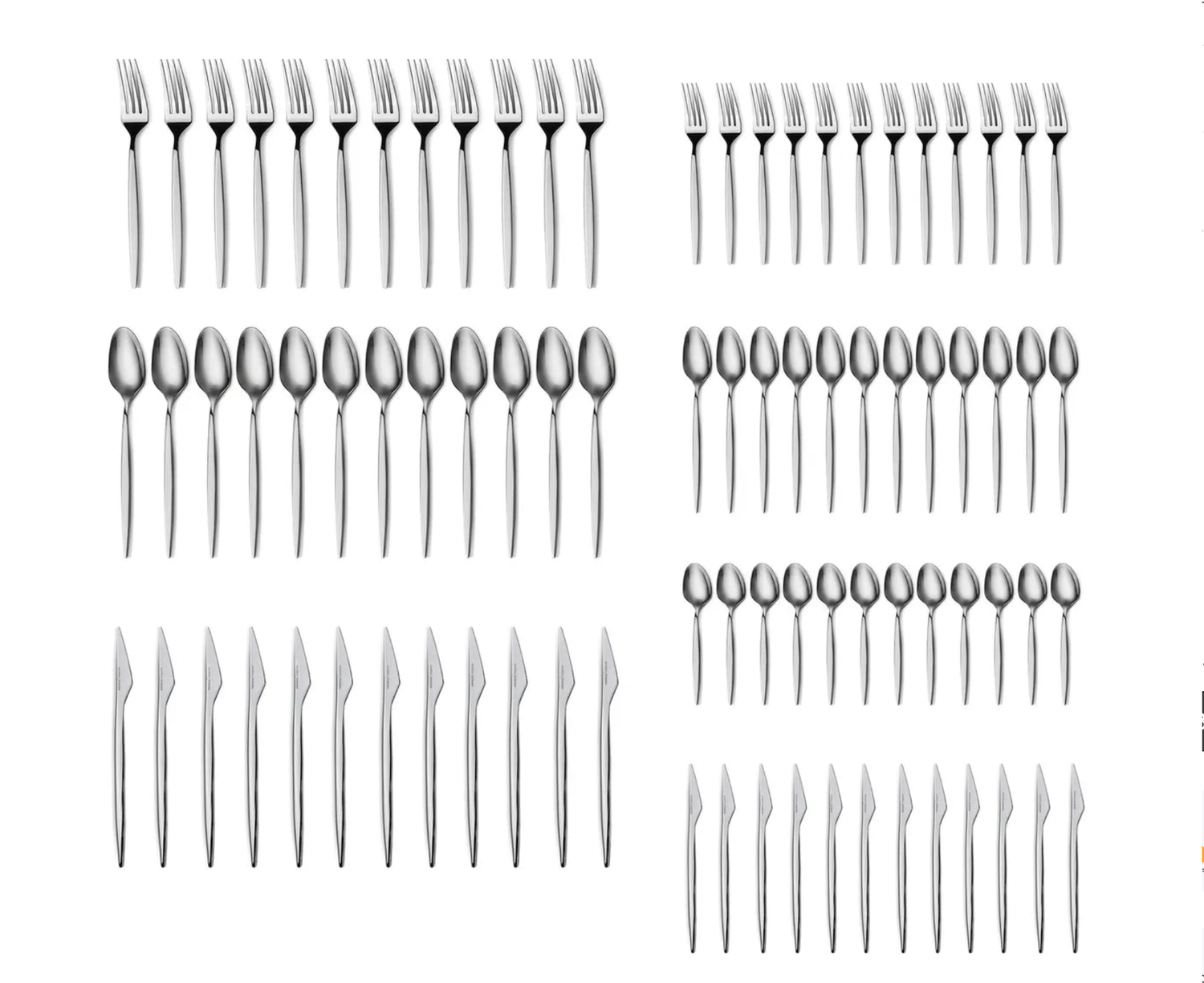 Karaca Thor Elegance Cutlery Set , 84 Piece, 12 Person