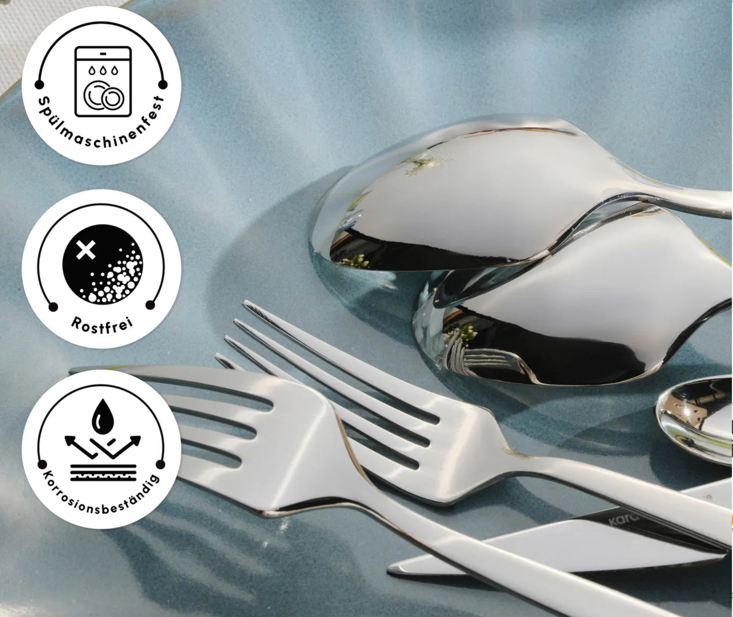 Karaca Thor Elegance Cutlery Set , 84 Piece, 12 Person