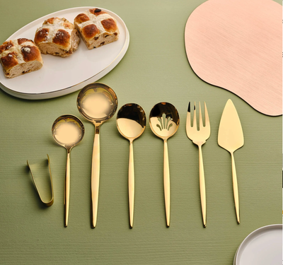 Karaca Orion Shiny Gold 7-Piece Service Set