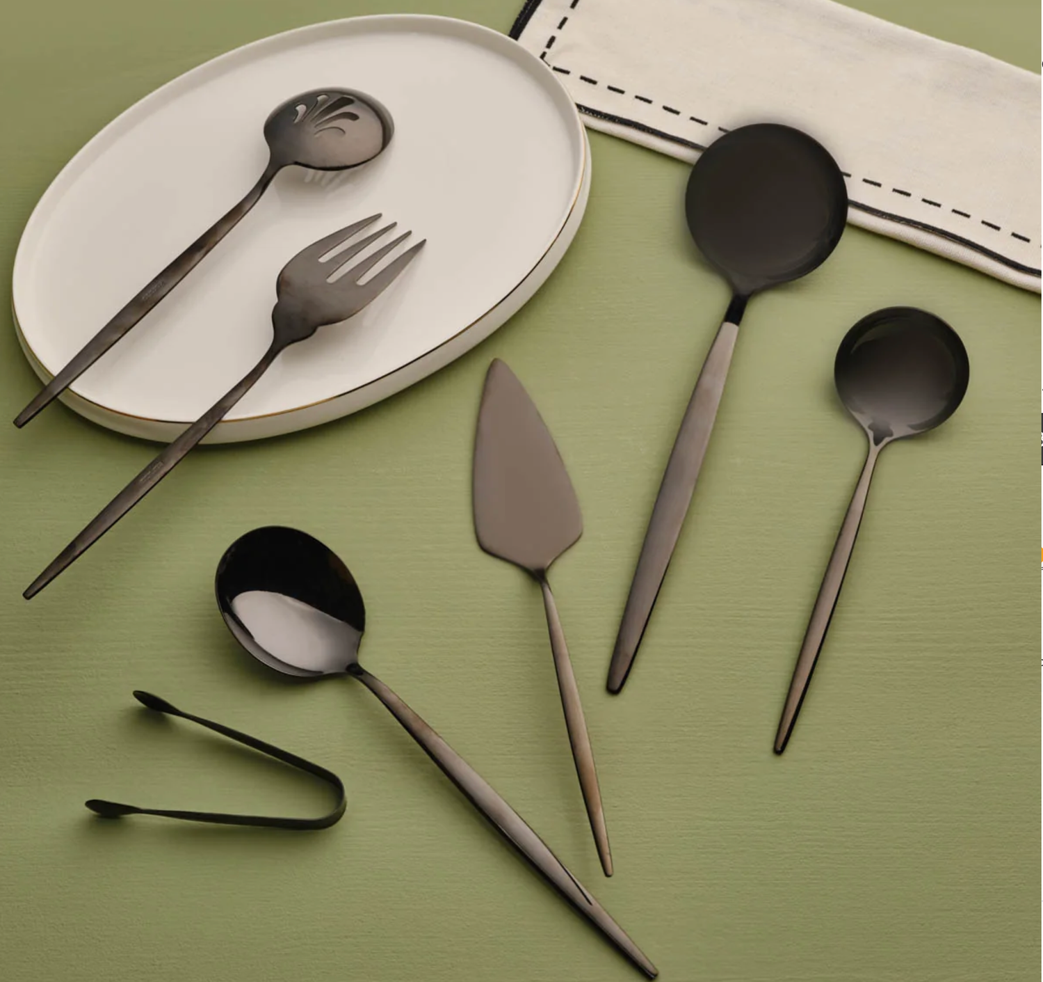 Karaca Orion Black 7-Piece Service Set