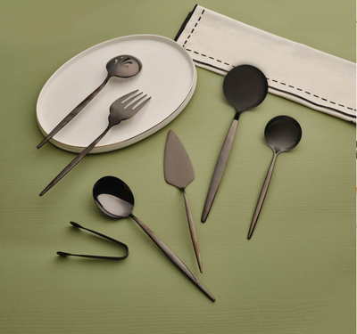 Karaca Orion Black 7-Piece Service Set