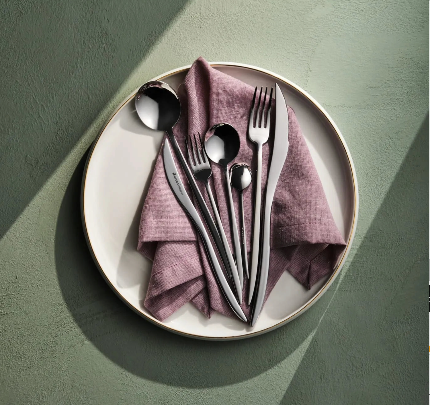 Karaca Amour 84 Piece Elegance Cutlery Set With Box for 12 Person