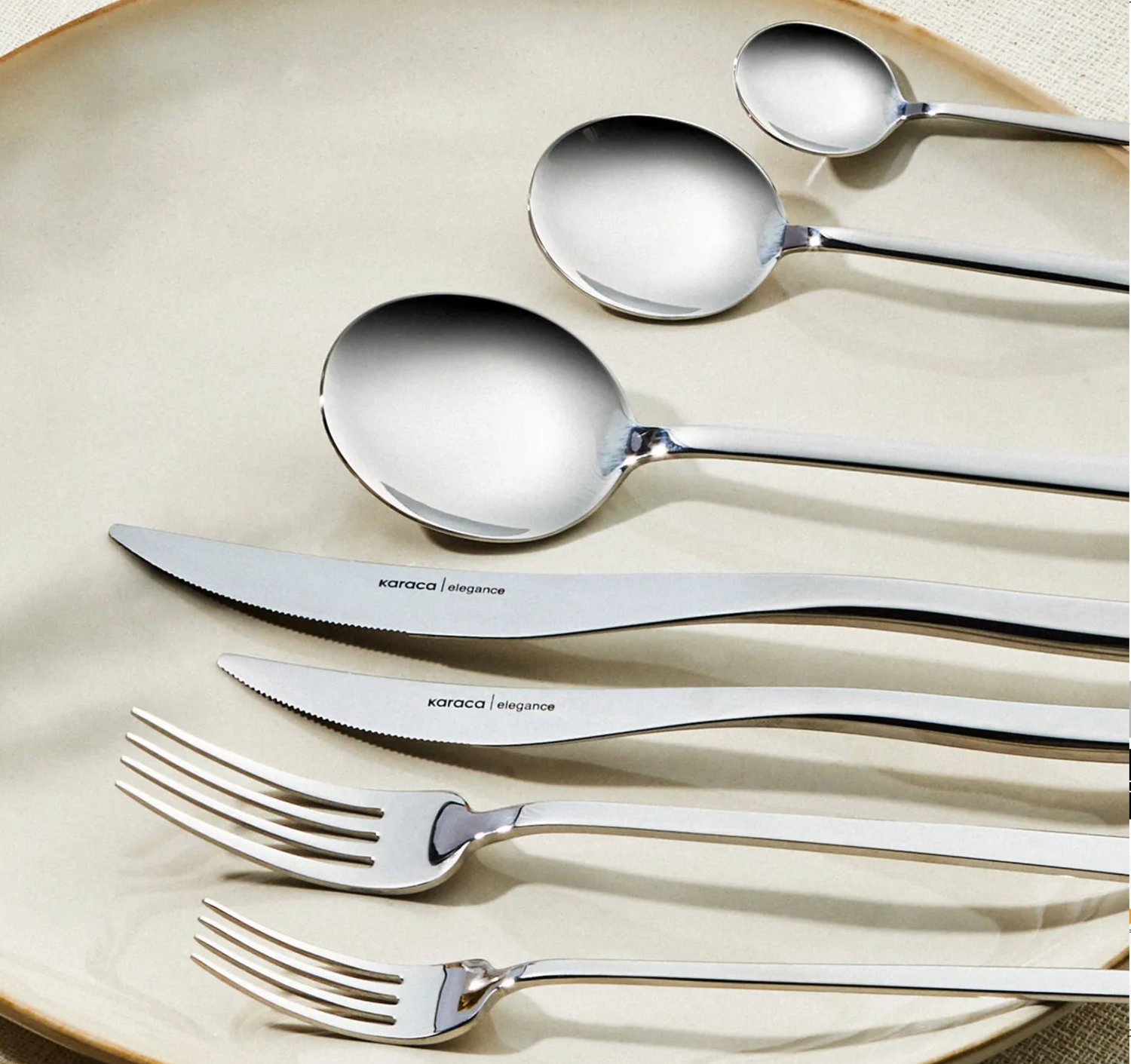 Karaca Amour 84 Piece Elegance Cutlery Set With Box for 12 Person