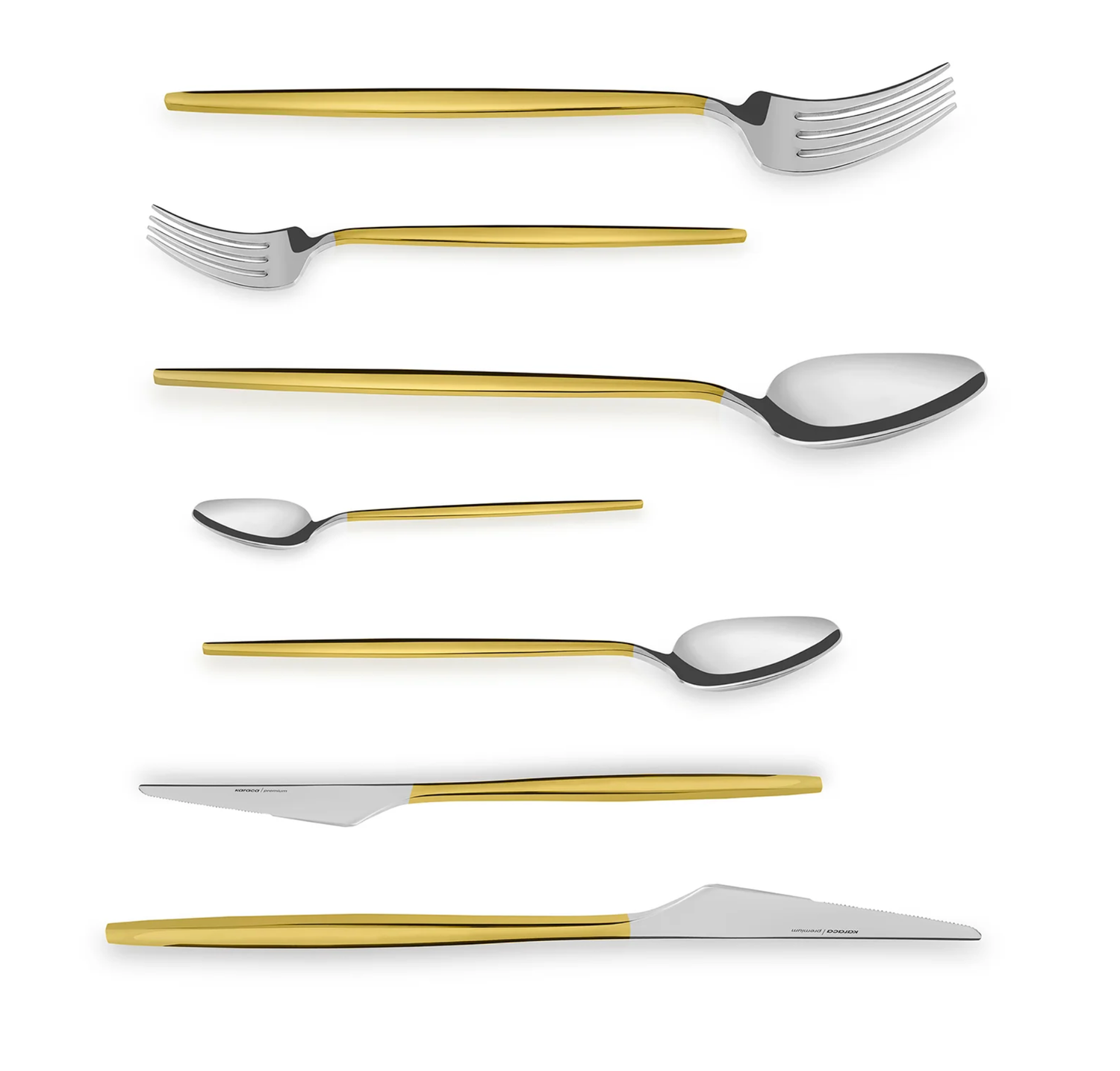 Karaca Moongate Gold 84-Piece 316 Premium Cutlery Set in Box