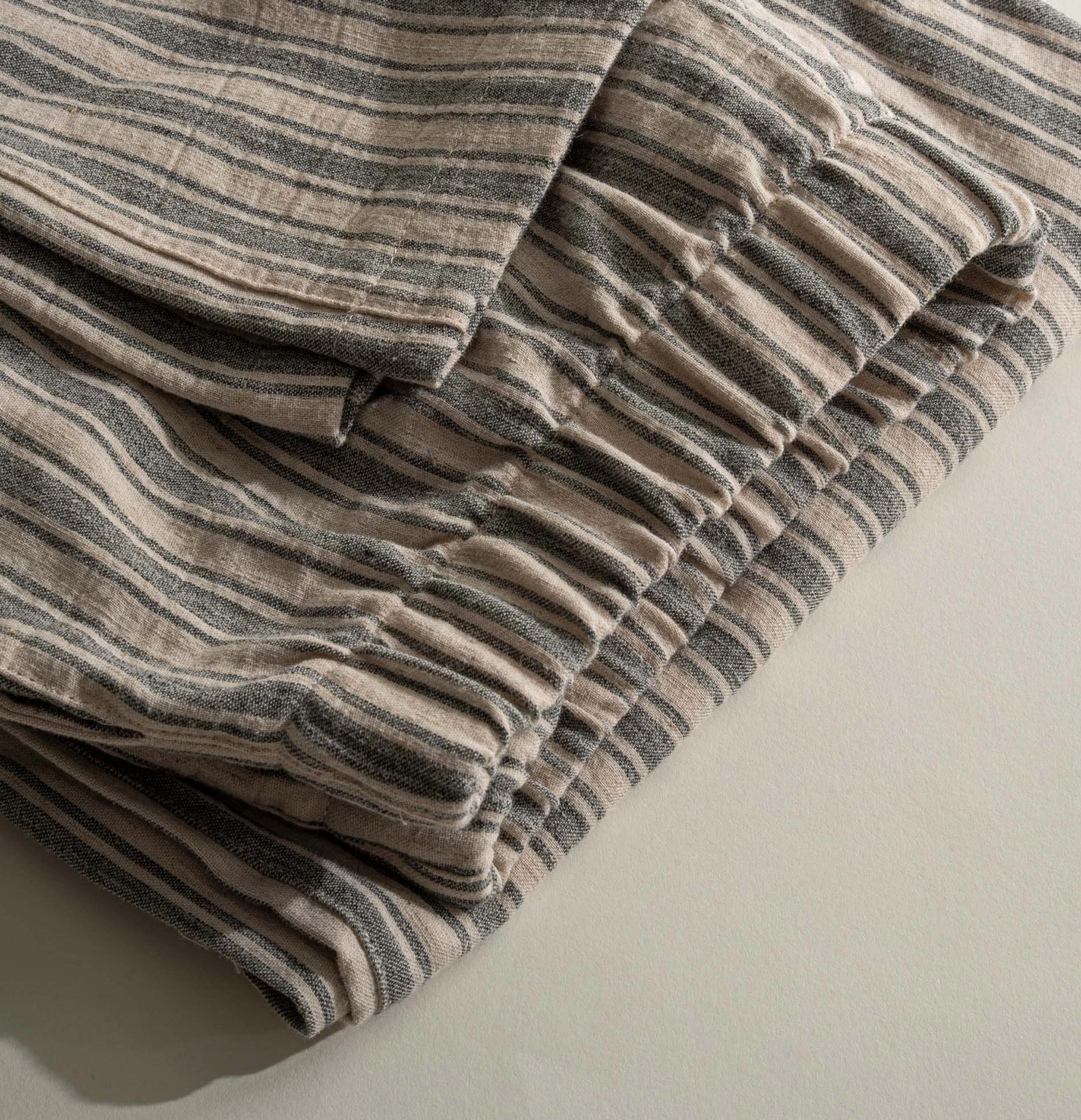 Ecocotton Ala Pyjama Set Men&#39;s 100% Organic Cotton Linen Anthracite