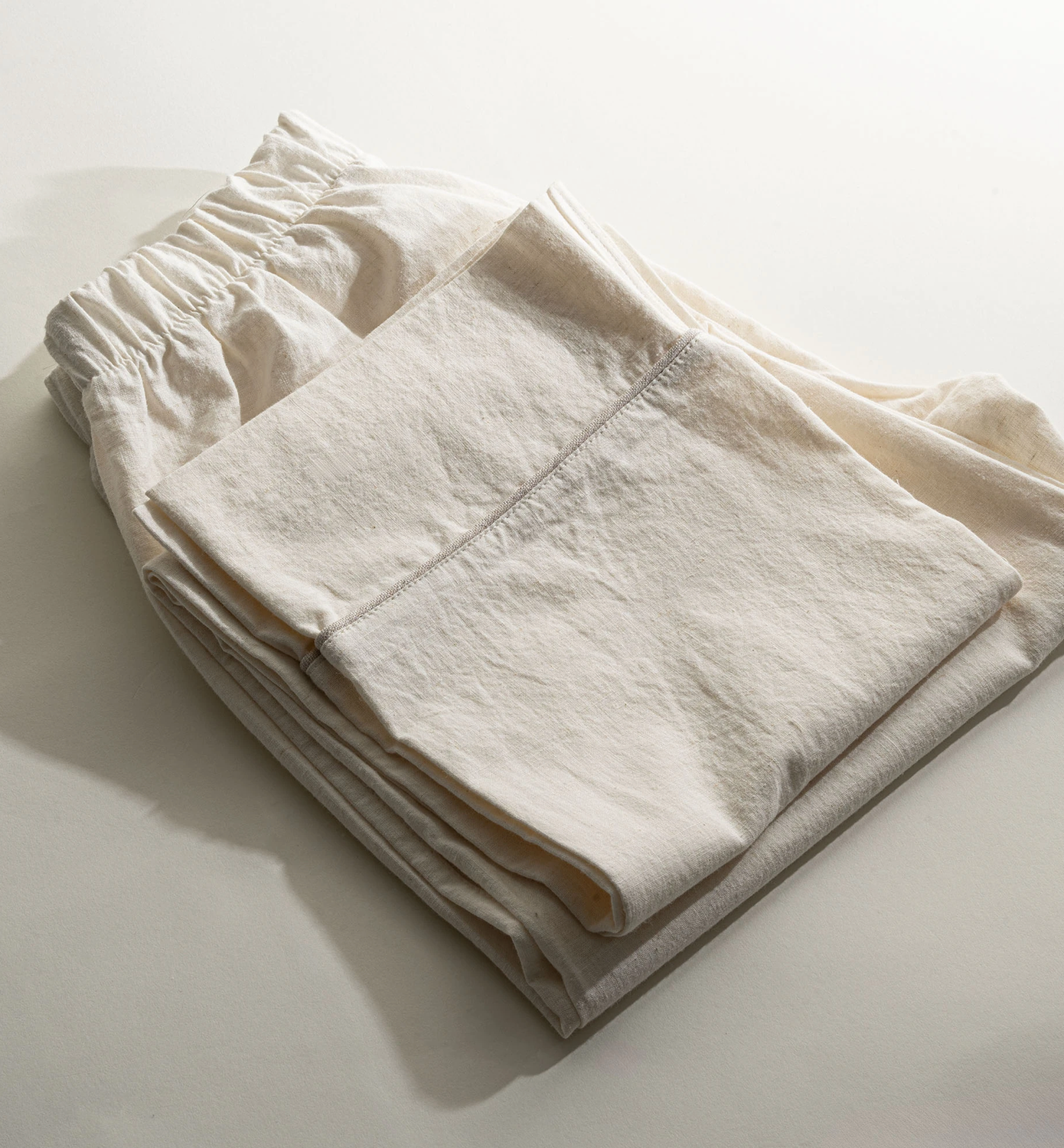 Ecocotton Reya Vrouwen Pyjama Set 100% Organisch Katoen Linnen Crème