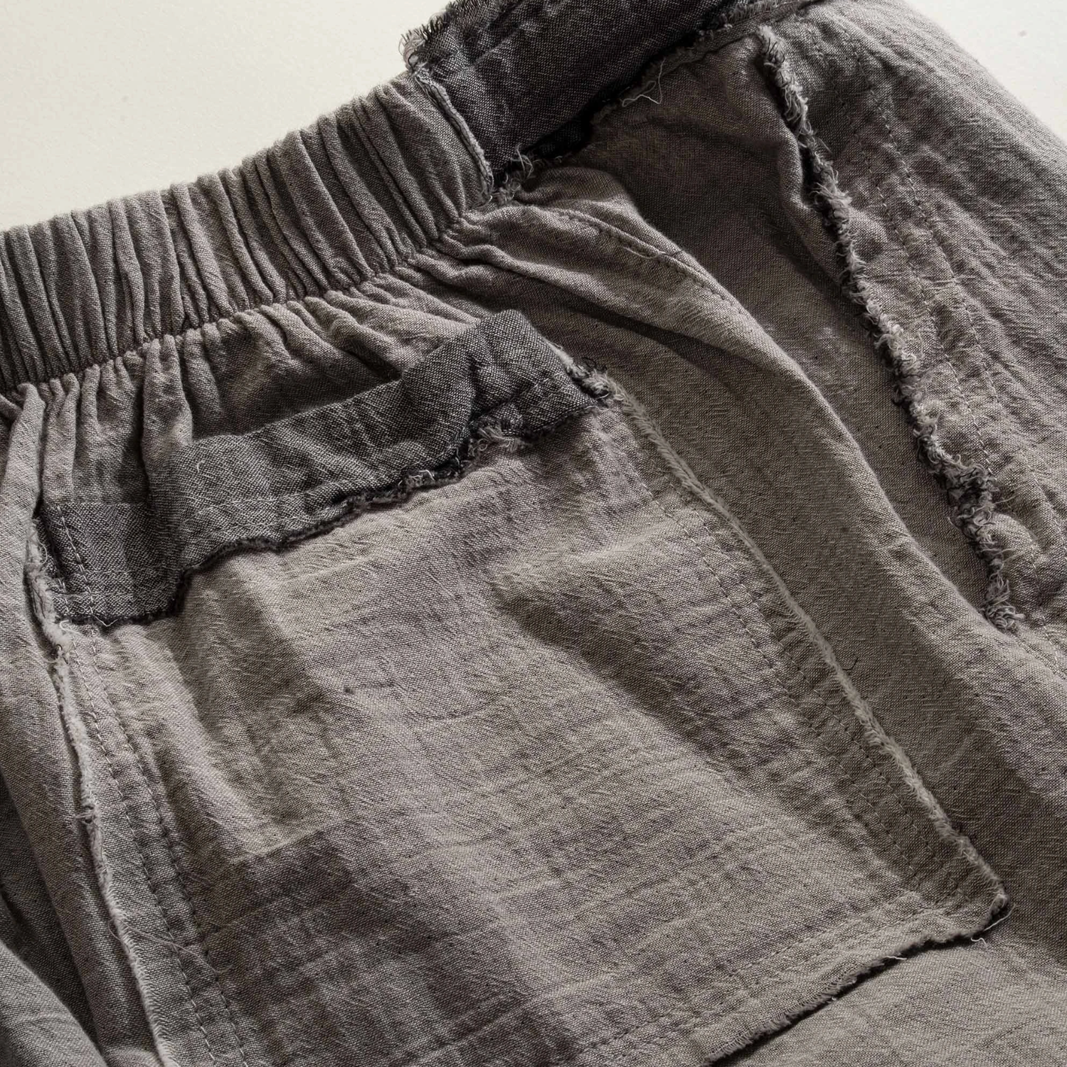 Ecocotton Melsa Erkek Şortlu Pijama Takımı %100 Organik Pamuk Müslin Antrasit