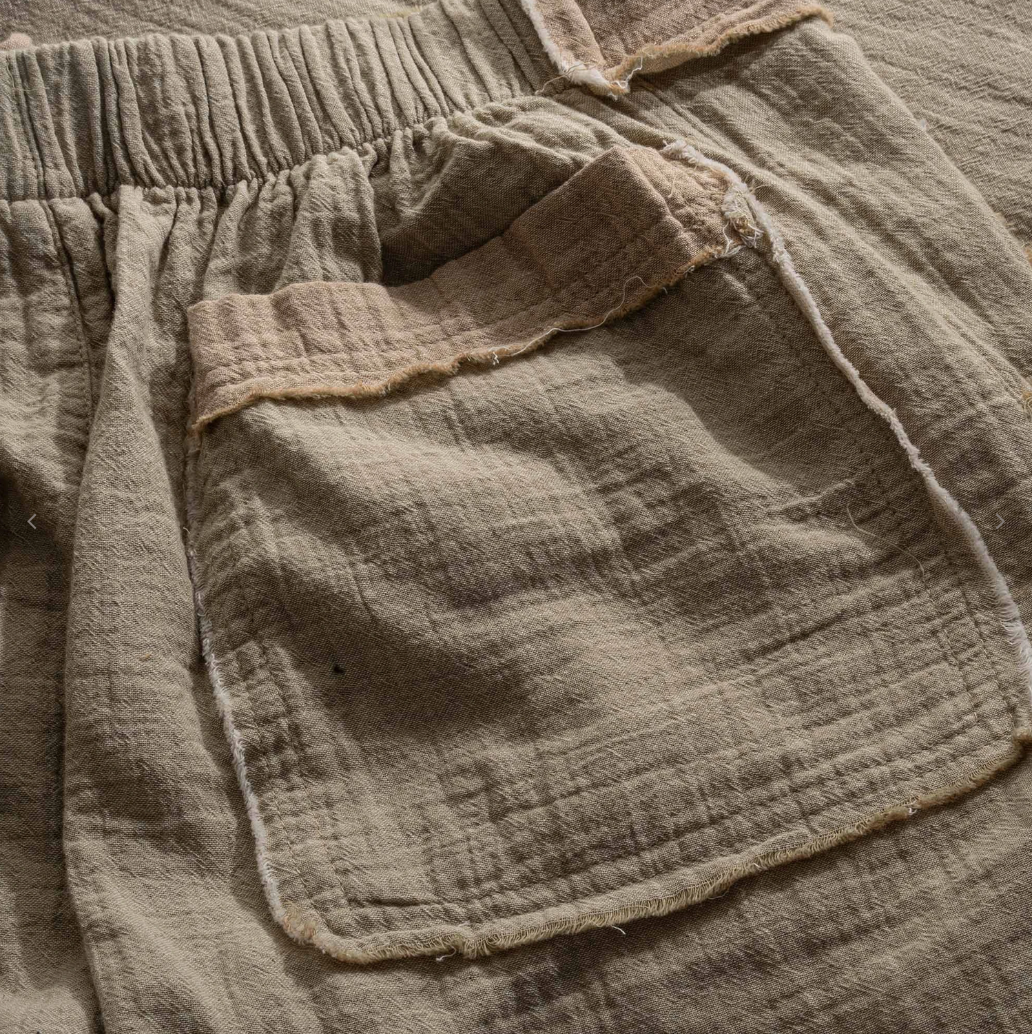 Ecocotton Melsa Men&#39;s Pyjama Set With Short 100% organic cotton muslin green