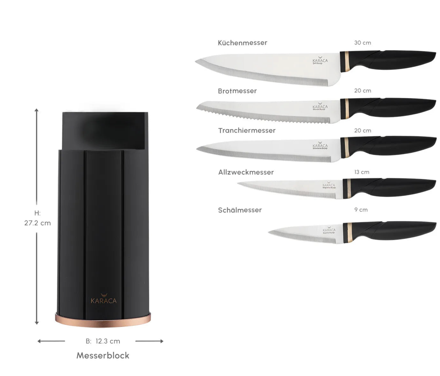 Karaca Proofuct 6 Piece Knife Set