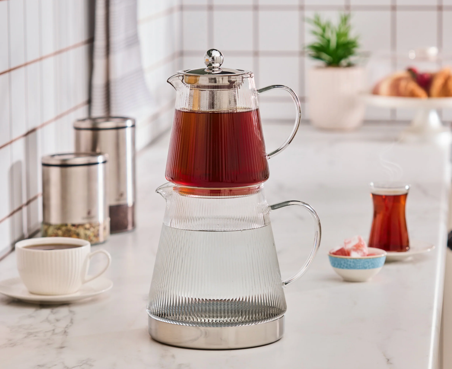Karaca Keops XL Glass Teapot