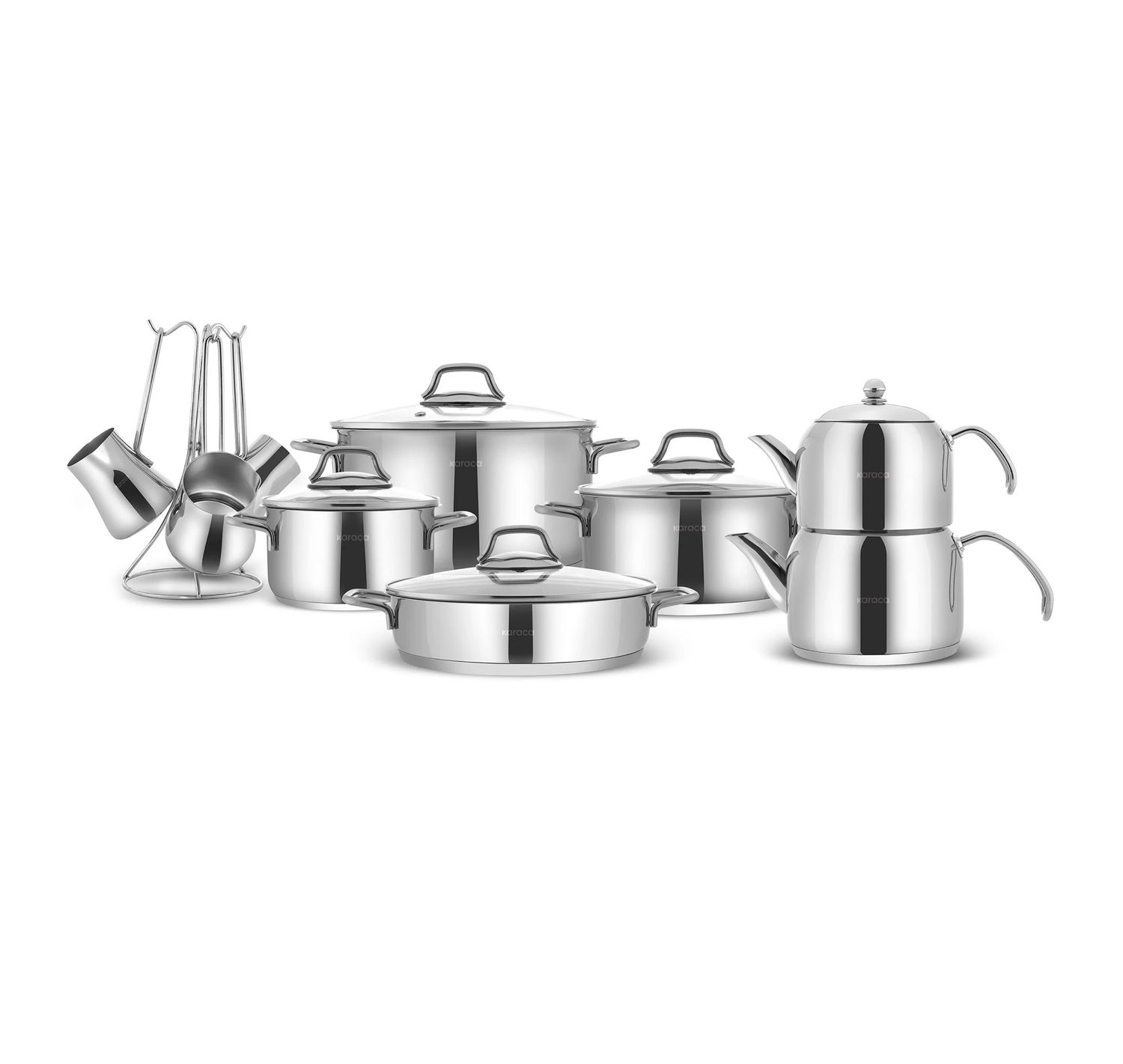 Karaca Belgrade 15-piece Stainless Steel Cookware Set
