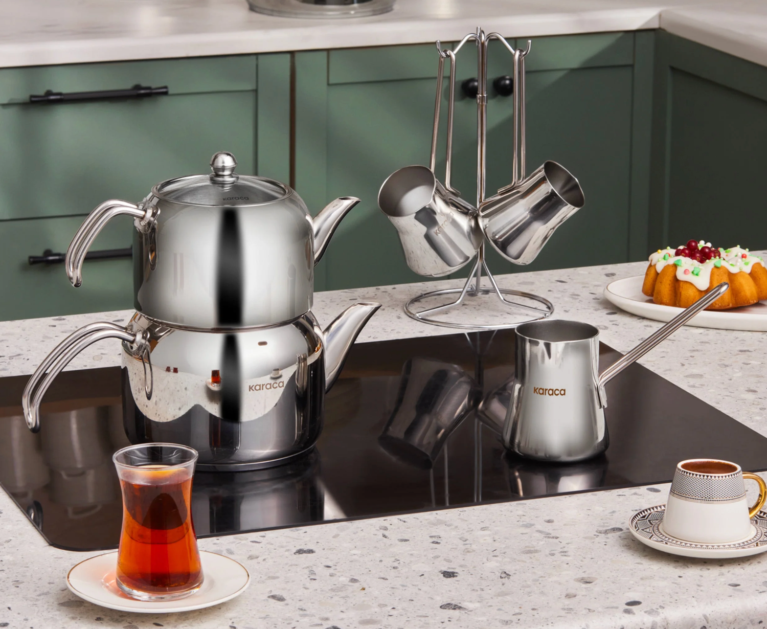 Karaca Belgrade 15-piece Stainless Steel Cookware Set