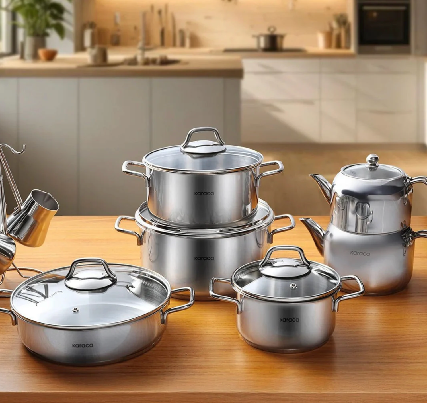 Karaca Belgrade 15-piece Stainless Steel Cookware Set